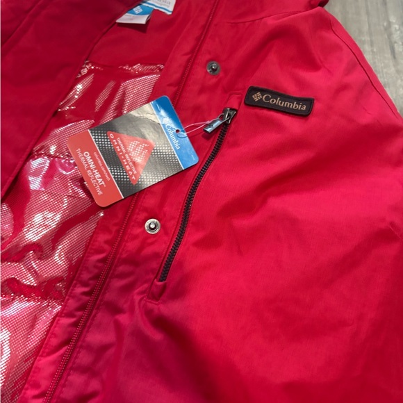 Columbia Vibrant Red Hooded Jacket new with tag size xl - Picture 3 of 9